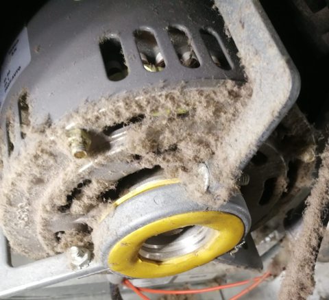 Ventilateur démonté pour nettoyage