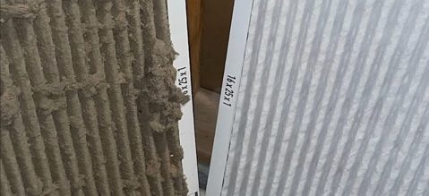 Comparaison de filtres avant et après nettoyage