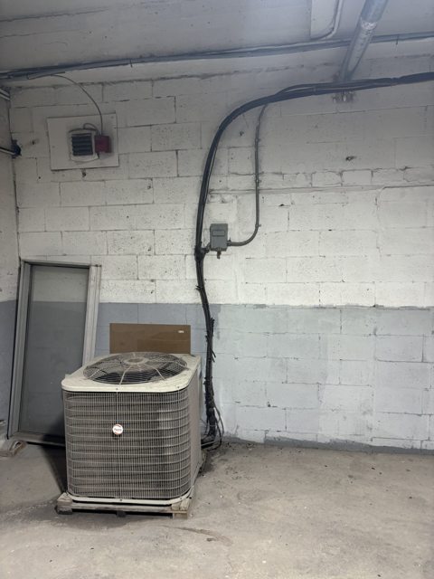 Installation de chauffage dans un sous-sol