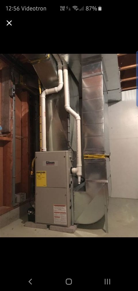 Installation de chauffage et de ventilation